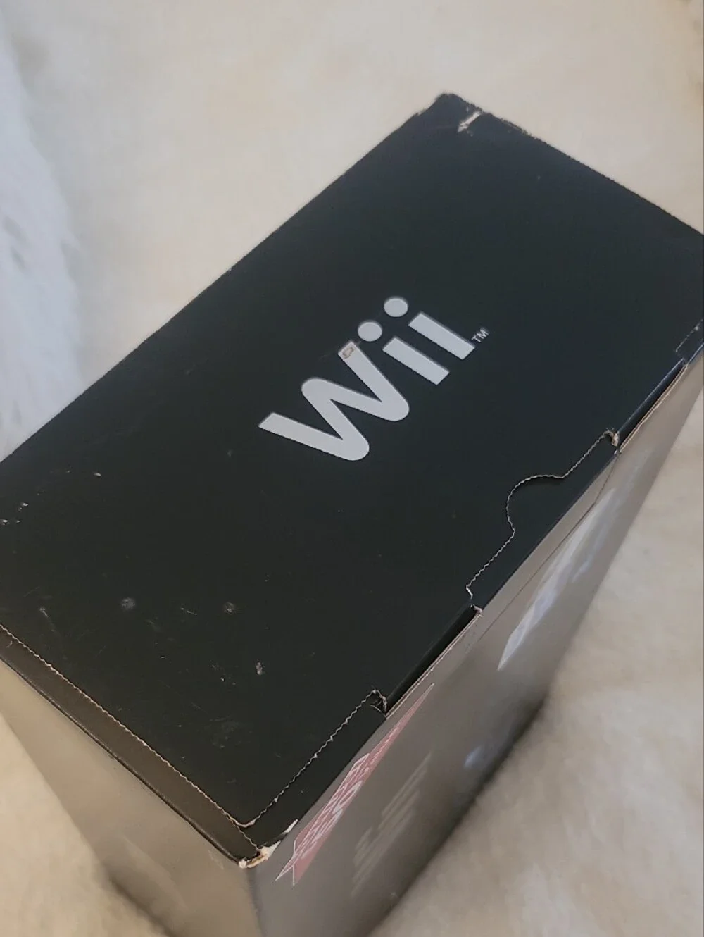 Nintendo Wii Black Console Bundle with White Logo